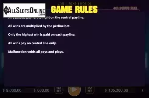Game Rules. Bonus Mania from KA Gaming