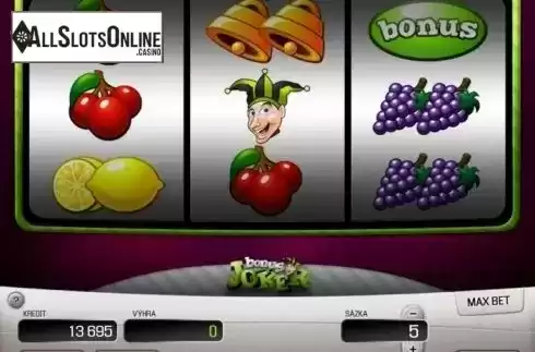 Game Screen. Bonus Joker from Apollo Games