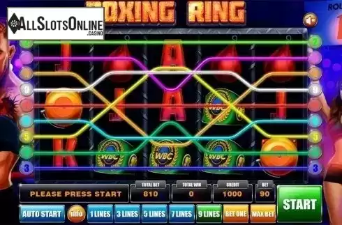 Reels screen. Boxing Ring from GameX