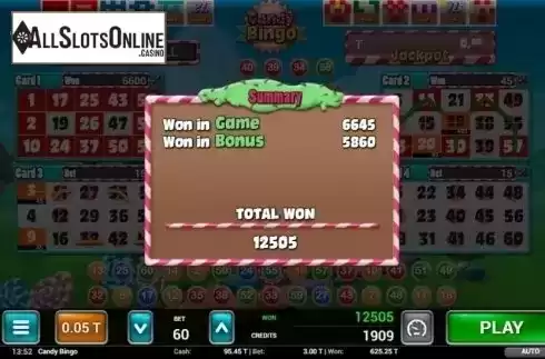 Bonus Win. Candy Bingo (MGA) from MGA