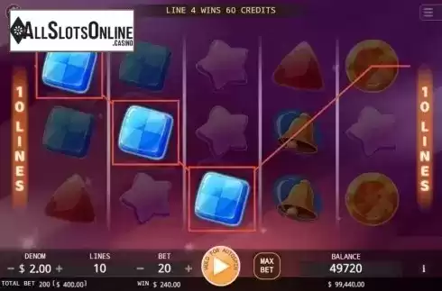 Win Screen. Candy Storm from KA Gaming