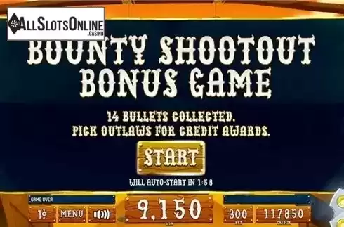 Bonus Game. Cash Bounty from Incredible Technologies