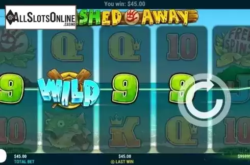 Win screen 2. Cashed Away from Slot Factory