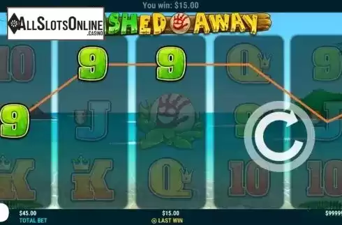 Win screen 3. Cashed Away from Slot Factory