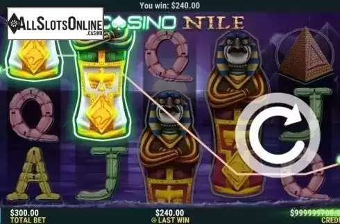 Win Screen 1. Casino Nile from Slot Factory