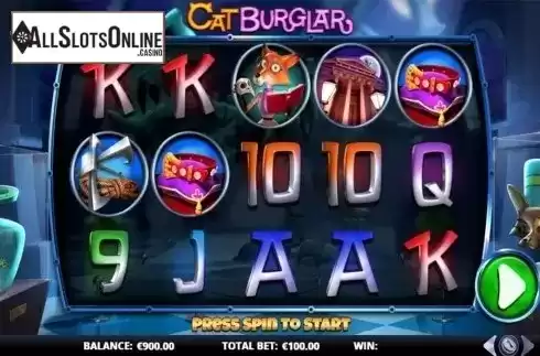 Reels screen. Cat Burglar from GamesLab
