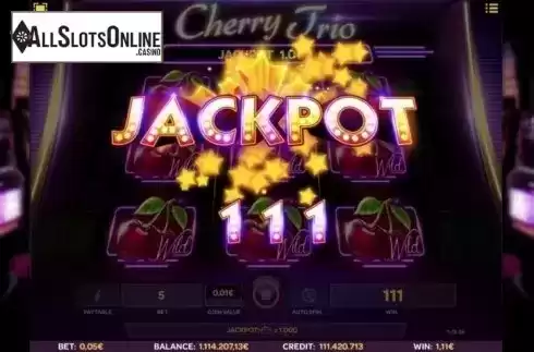 Jackpot. Cherry Trio from iSoftBet