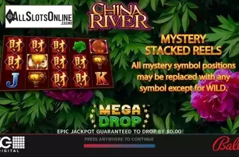 Start Screen. China River from Bally