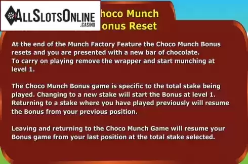 Screen8. Choco Munch from Playtech