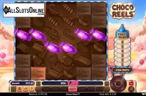 Win Screen 1. Choco Reels from Wazdan