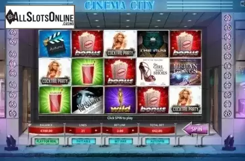 Game Workflow screen . Cinema City from GameScale