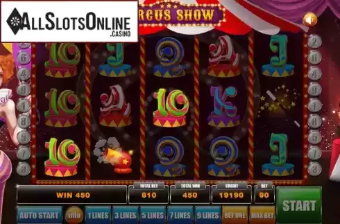 Win Screen. Circus Show from Aspect Gaming