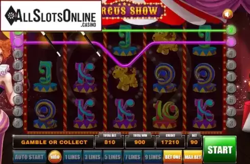 Win Screen 2. Circus Show from Aspect Gaming