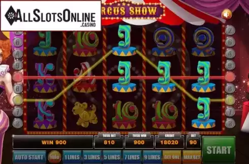 Win Screen 3. Circus Show from Aspect Gaming