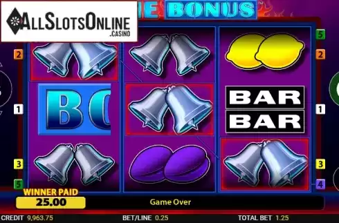 Win screen. Clone Bonus from Reel Time Gaming
