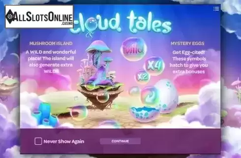 Game features. Cloud Tales from iSoftBet
