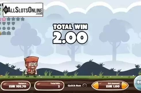Win screen 1. Coin Runner from Cubeia