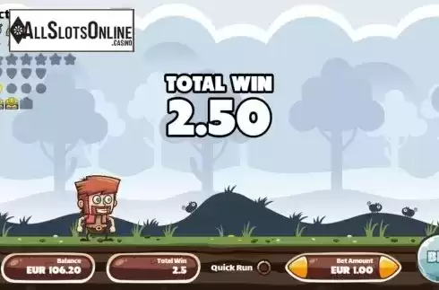 Win screen 2. Coin Runner from Cubeia
