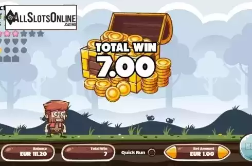 Win screen 3. Coin Runner from Cubeia