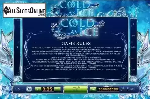 Screen3. Cold As Ice from BF games