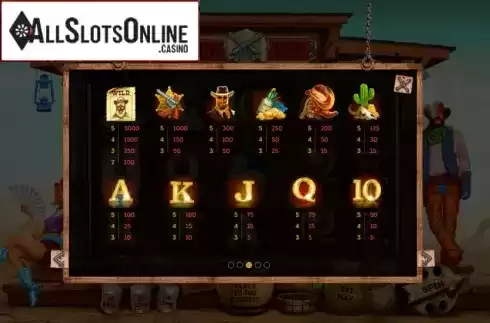 Symbols. Cowboy Slot from Smartsoft Gaming