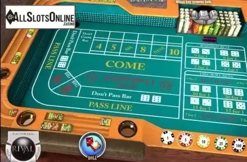 Screen2. Craps (Rival) from Rival Gaming