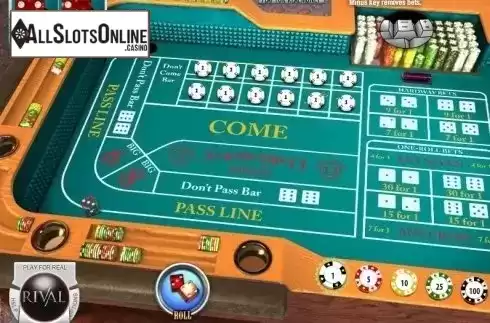Screen4. Craps (Rival) from Rival Gaming