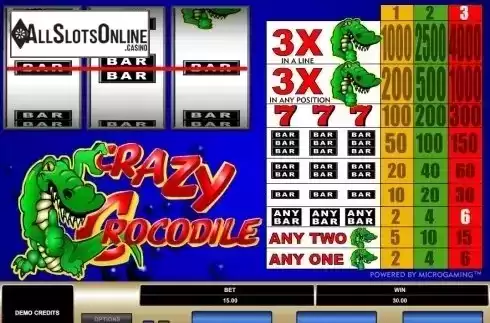 Screen3. Crazy Crocs from Microgaming