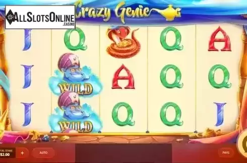 Screen 1. Crazy Genie from Red Tiger