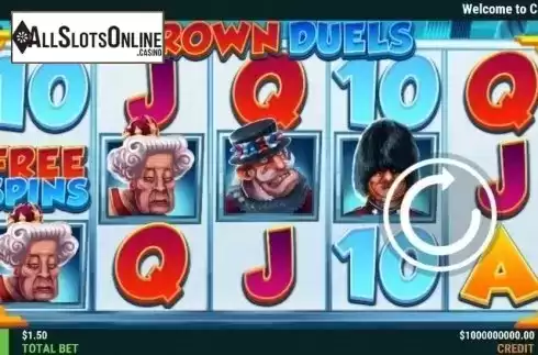 Reel Screen. Crown Duels from Slot Factory