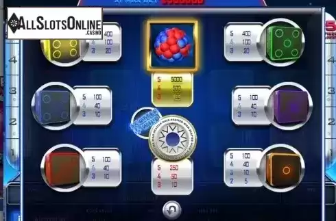Paytable 1. Dice Tronic from Zeus Play