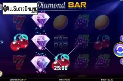 Wild Win screen. Diamond Bar from Mobilots