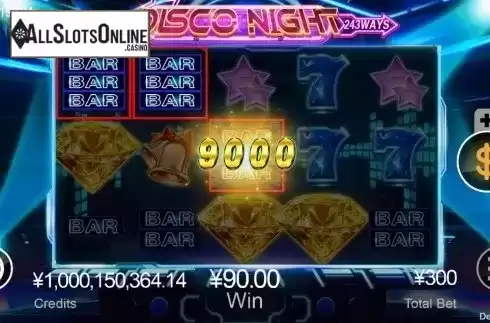 Win Screen. Disco Night (CQ9 Gaming) from CQ9Gaming