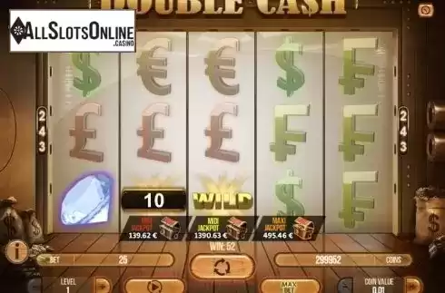 Wild Win screen. Double Cash from Fugaso