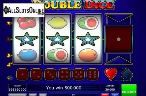 Screen2. Double Dice from Greentube