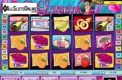 Win screen. Dr. Lovemore from Playtech