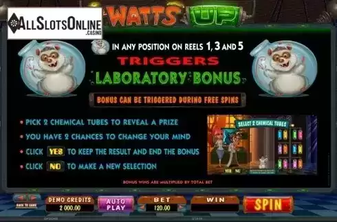Screen5. Dr Watts Up from Microgaming