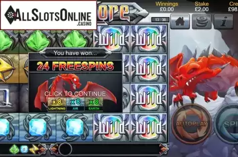 Free Spins. Dragon Lore from Bulletproof Games