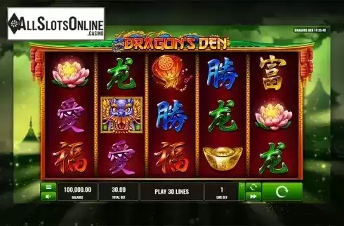 Reels screen. Dragon's Den from Playreels