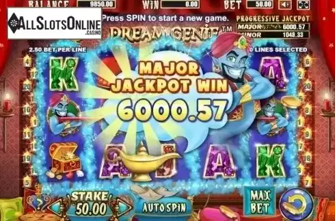 Jackpot WIN. Dream Genie from Allbet Gaming
