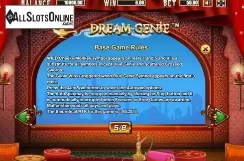 Rules 2. Dream Genie from Allbet Gaming
