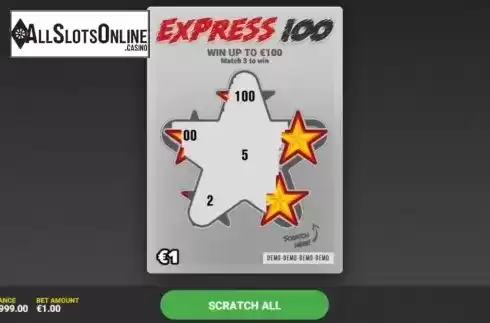 Game Screen 2. Express 100 from Hacksaw Gaming