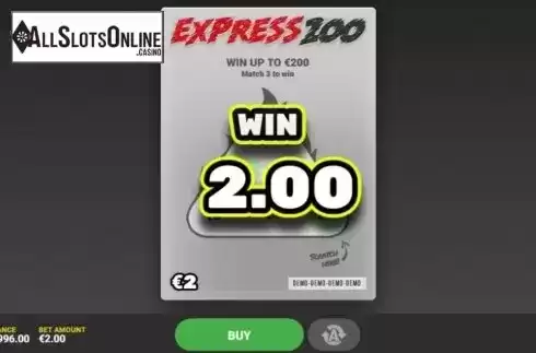Game Screen 3. Express 200 from Hacksaw Gaming