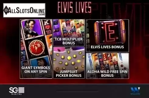 Start Screen. Elvis Lives from WMS