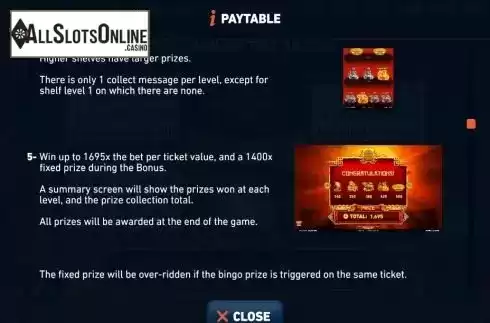 Paytable 6