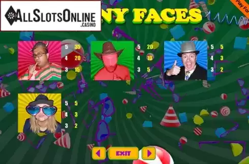 Screen8. Funny Faces from Portomaso Gaming