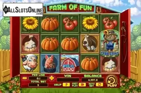 Screen 2. Farm of Fun from Spinomenal