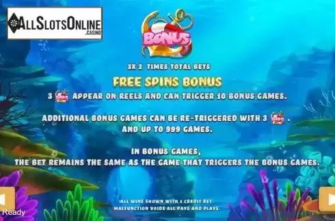 Paytable 2. Fishing Pro from PlayStar