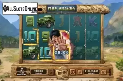 Win Screen. Fire Dragon from RTG