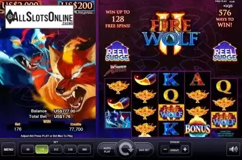 Reel Screen. Fire Wolf 2 from AGS